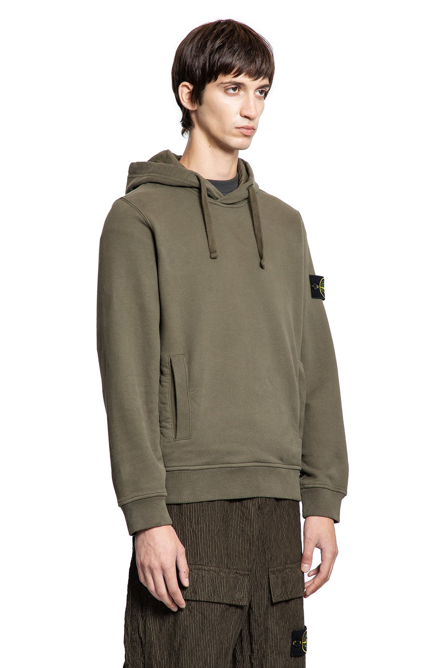 Stone-Island-Man-Green-Sweatshirts - 2