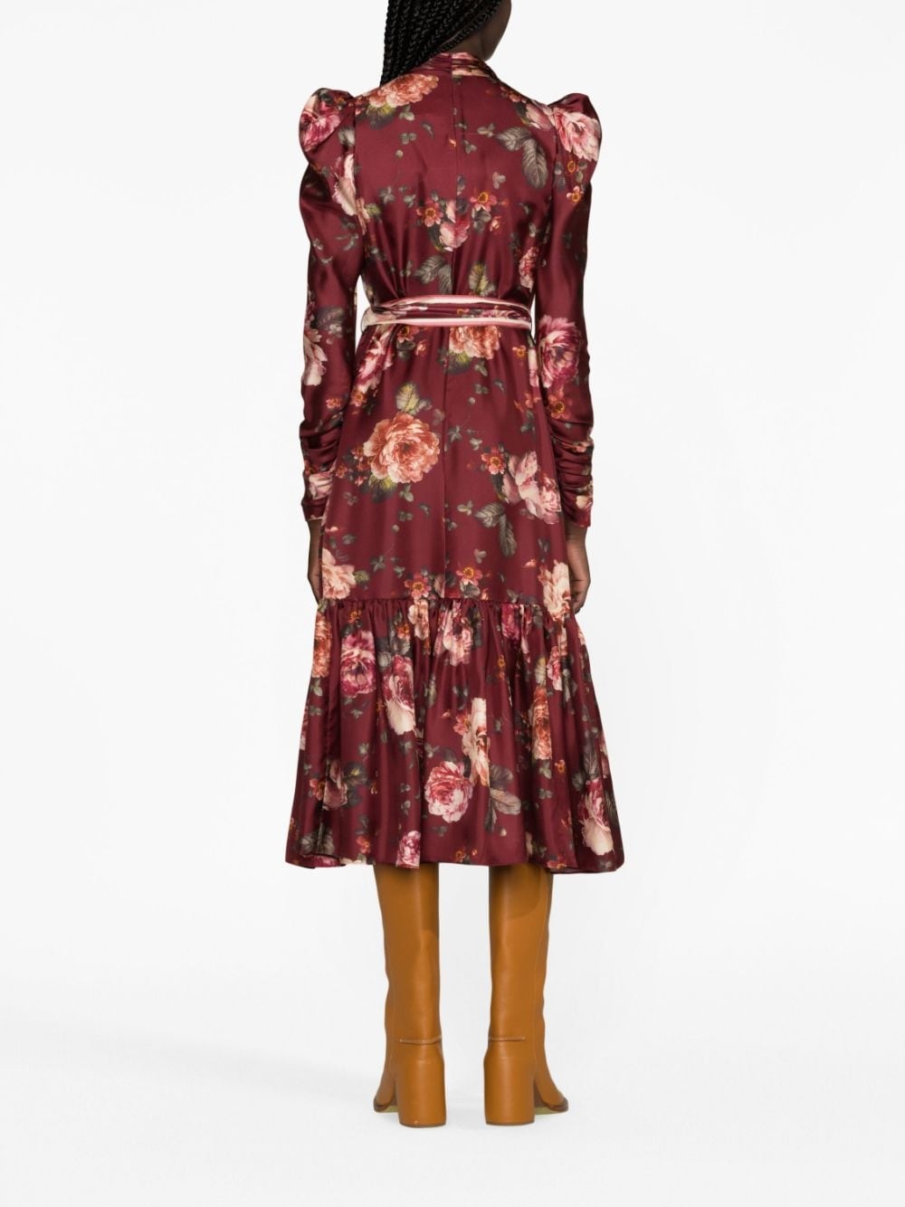 Luminosity floral-print silk dress - 4
