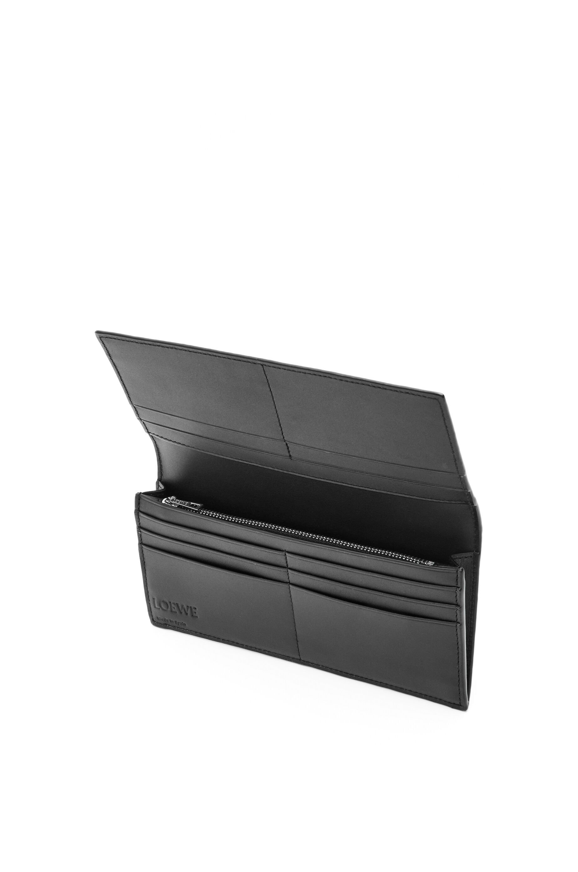 Long horizontal wallet in soft grained calfskin - 3