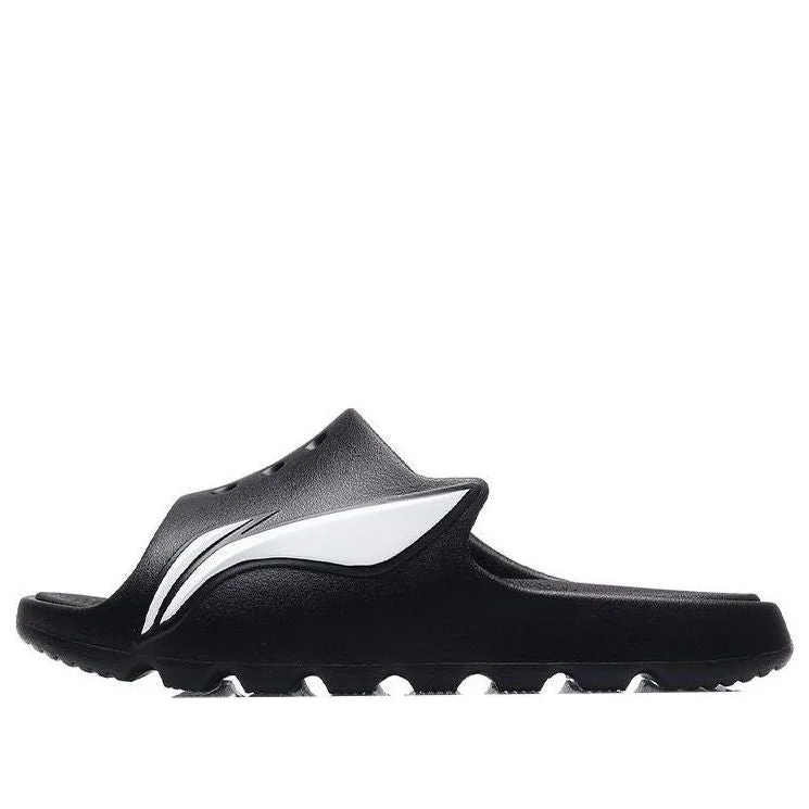 (WMNS) Li-Ning LNBB Basketball Slides 'Black White' ABTR006-2 - 1