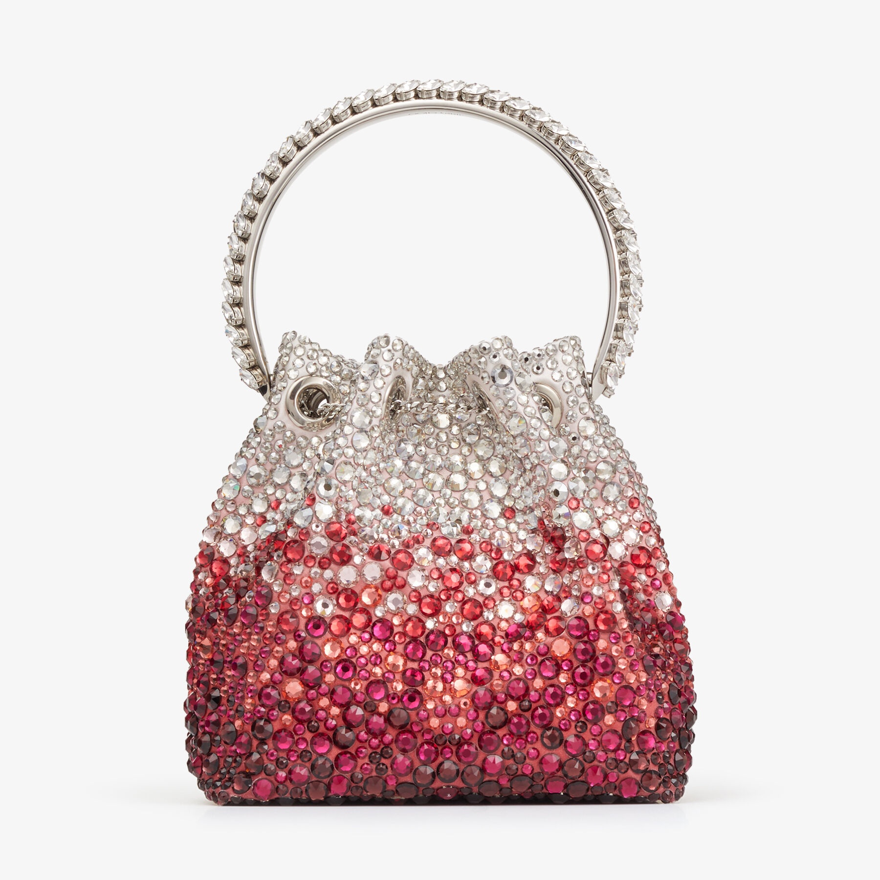 Bon Bon
Silver And Red Satin Bag with Crystals - 7