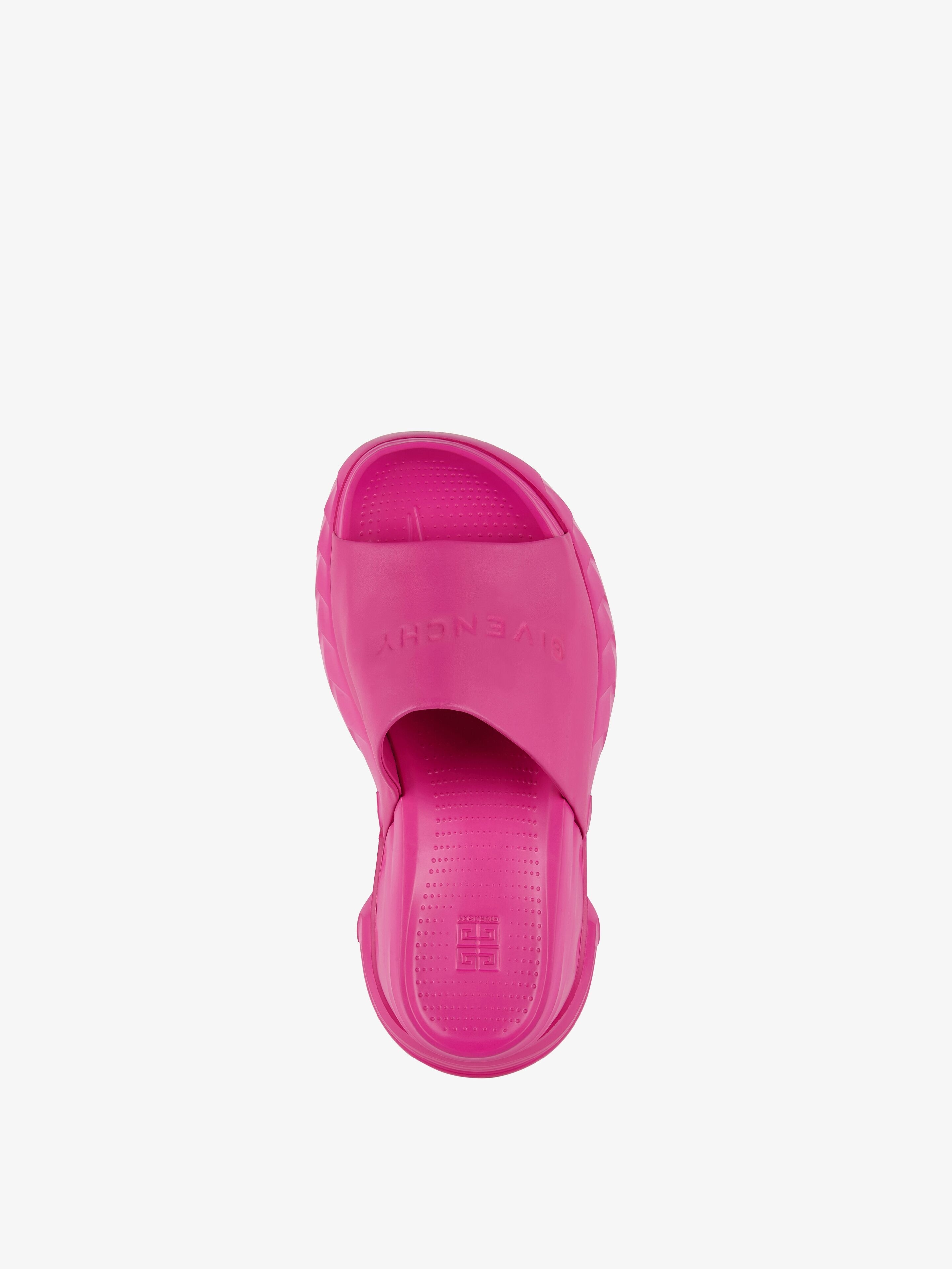 MARSHMALLOW WEDGE SANDALS IN LEATHER - 4