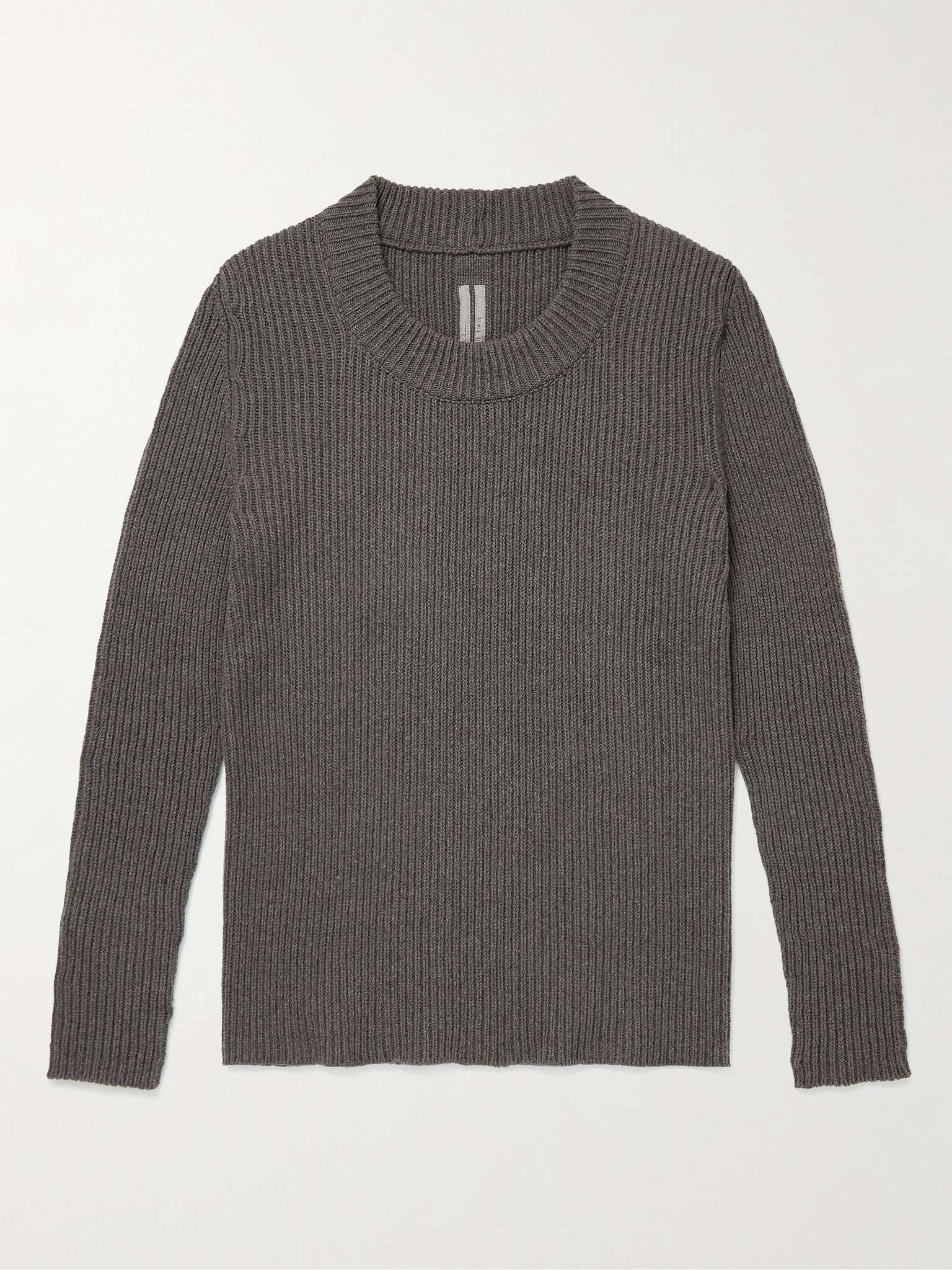 Ribbed Recycled Cashmere and Wool-Blend Sweater - 1