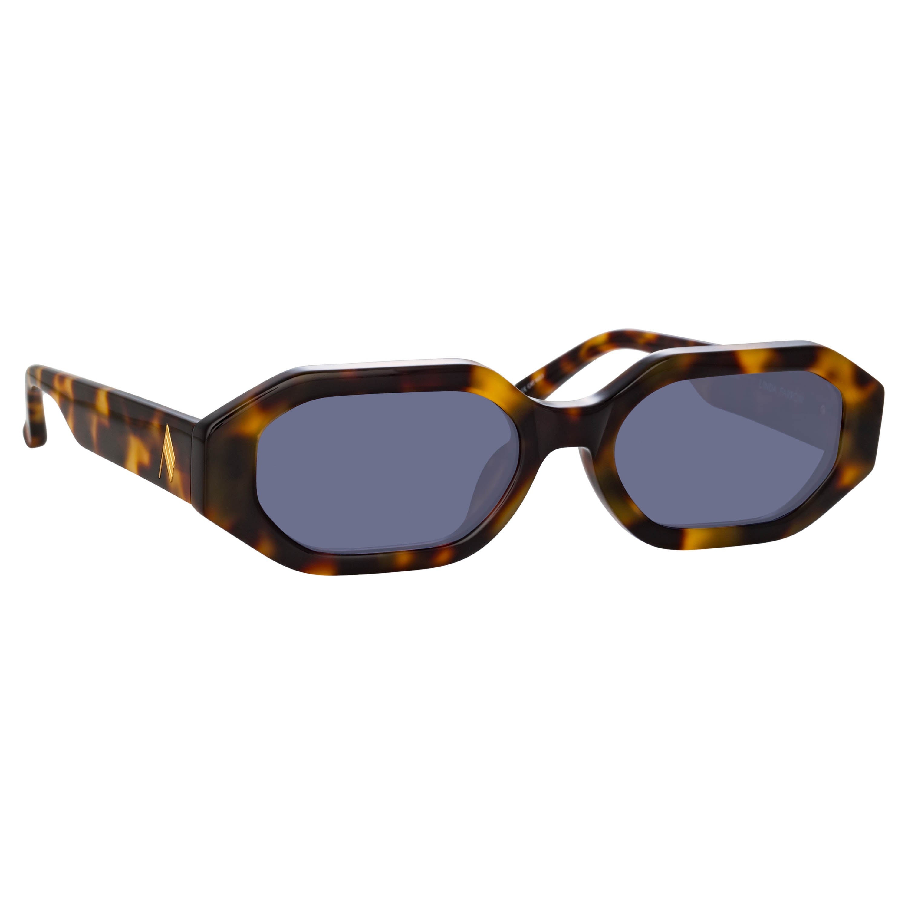 THE ATTICO IRENE ANGULAR SUNGLASSES IN TORTOISESHELL - 3