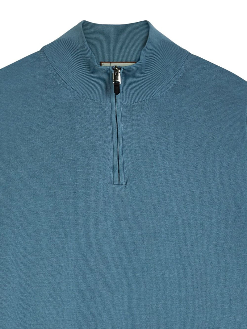 Canali half-zip cotton sweater outlook