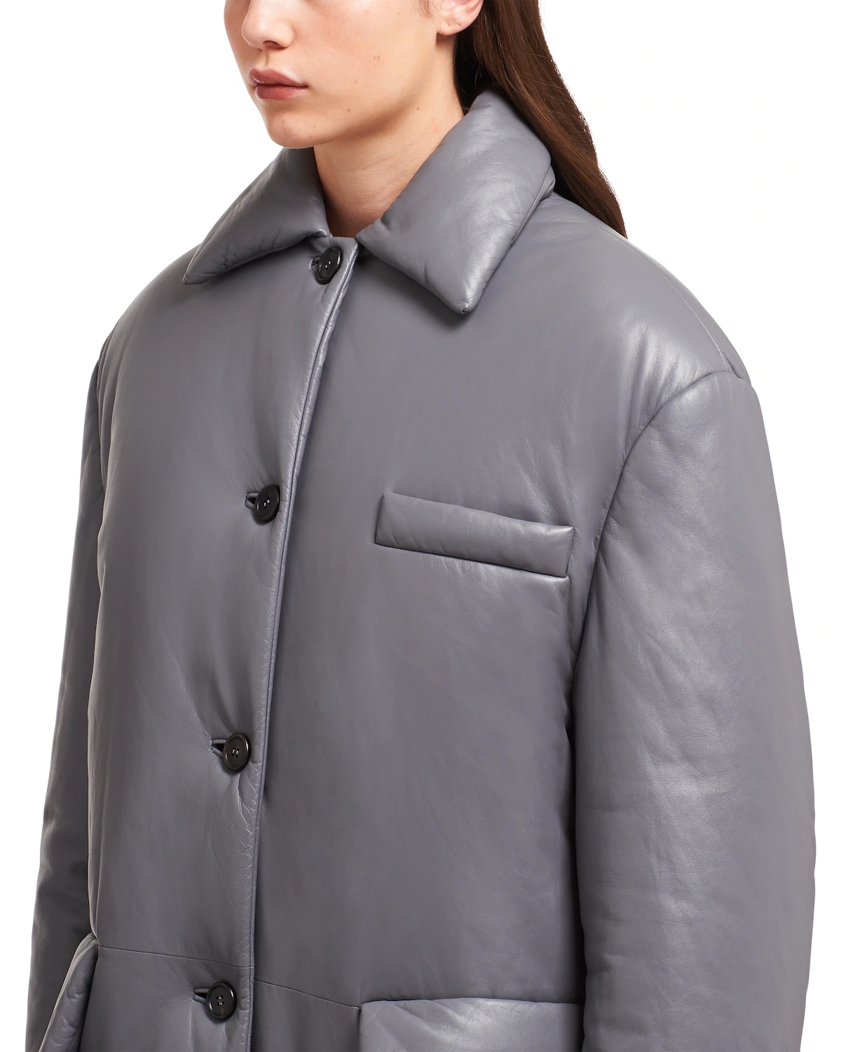 Nappa leather caban jacket - 5