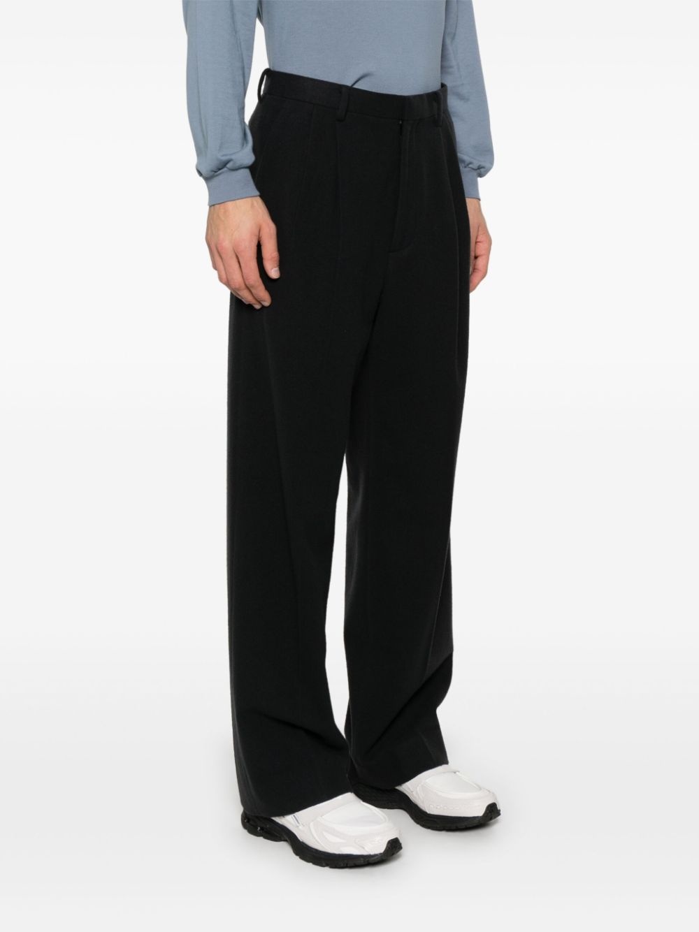 wool flannel trousers - 3
