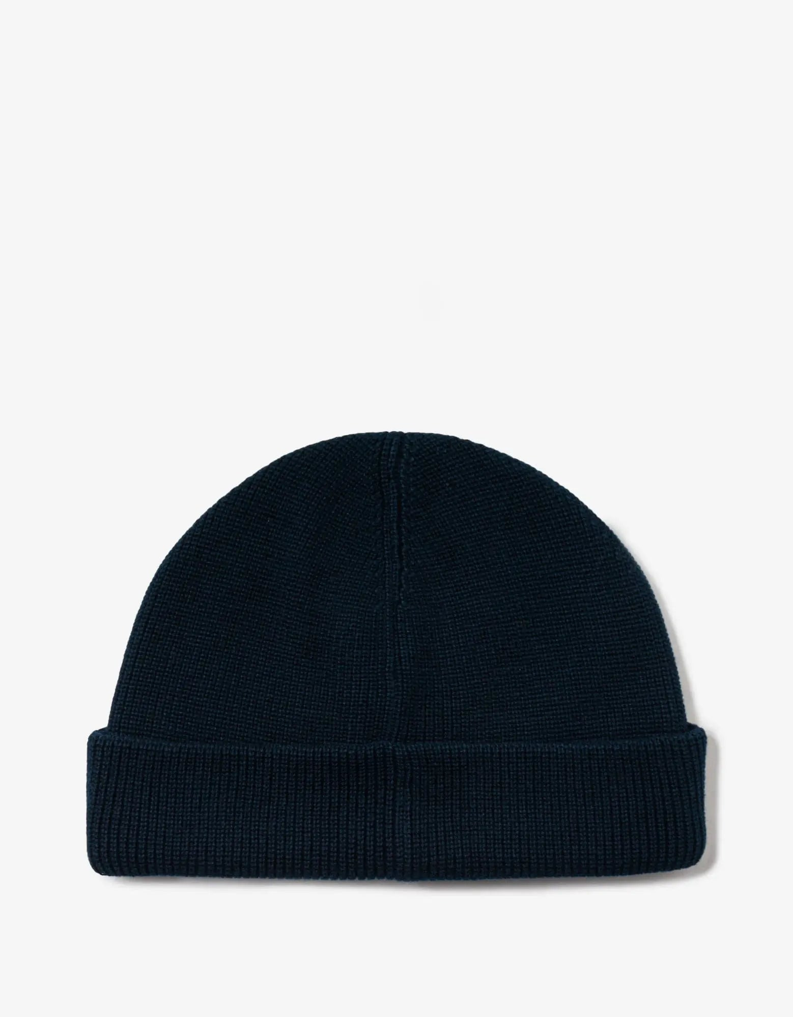 Stone Island Navy Blue Compass Patch Beanie Hat - 2