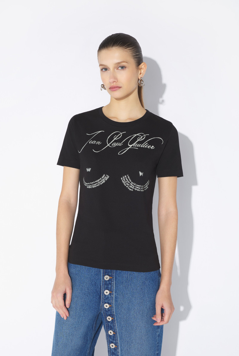 Jean Paul Gaultier THE BLACK “TATTOO POEM” T-SHIRT outlook