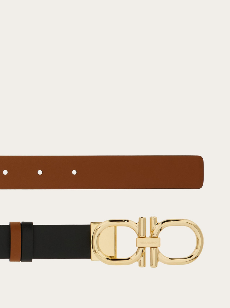 FERRAGAMO Reversible and adjustable Gancini belt outlook