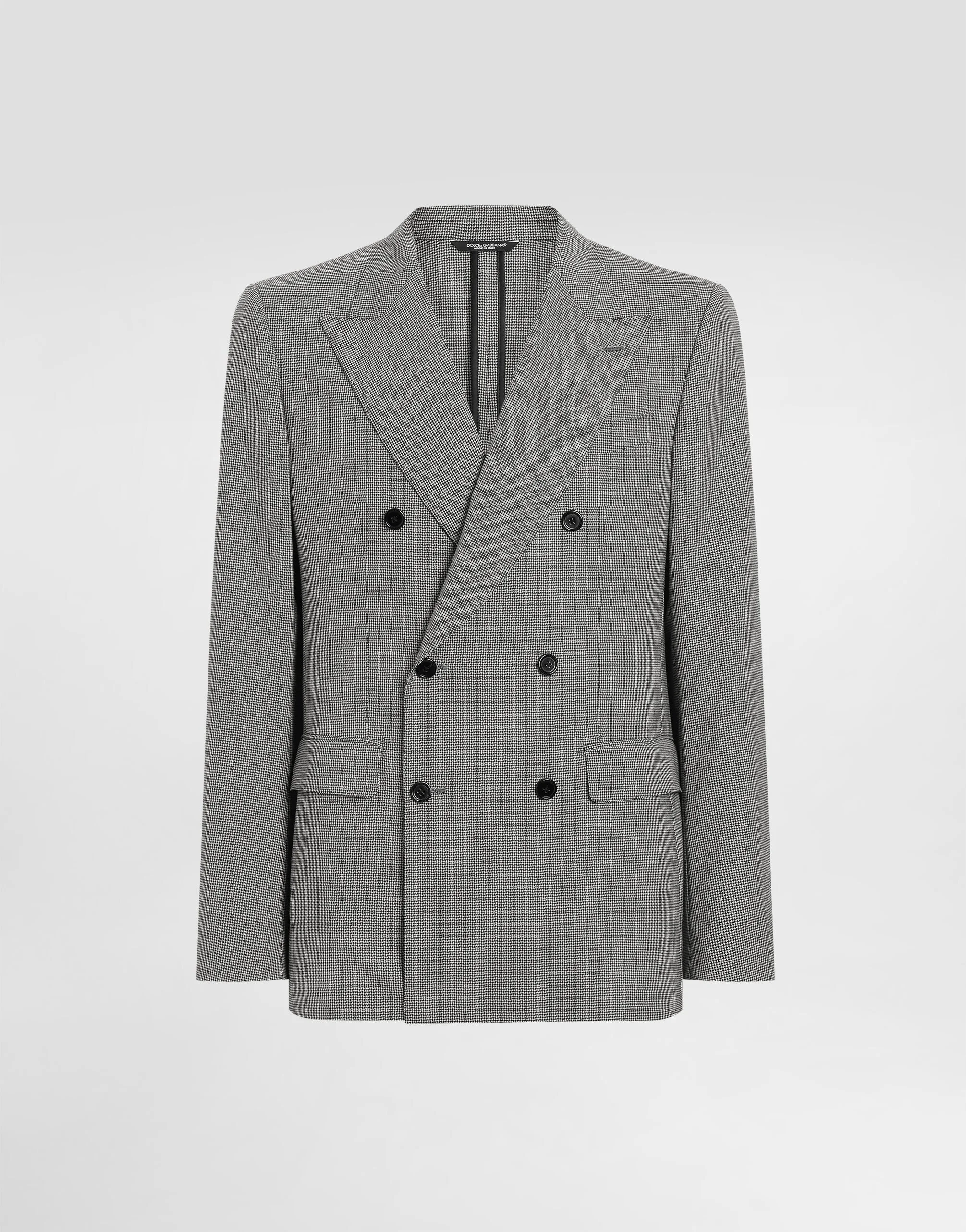 Double-breasted wool jacket - 1