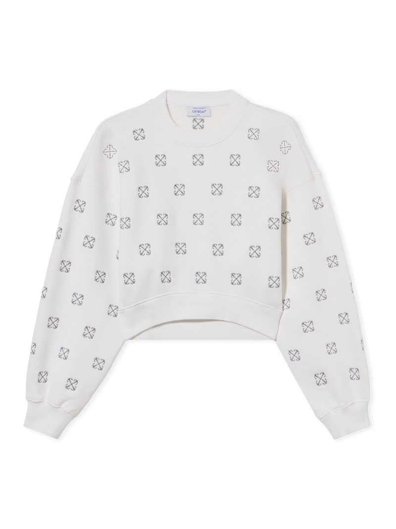 Off-White Lurex Little Arrows Sweatshirt outlook