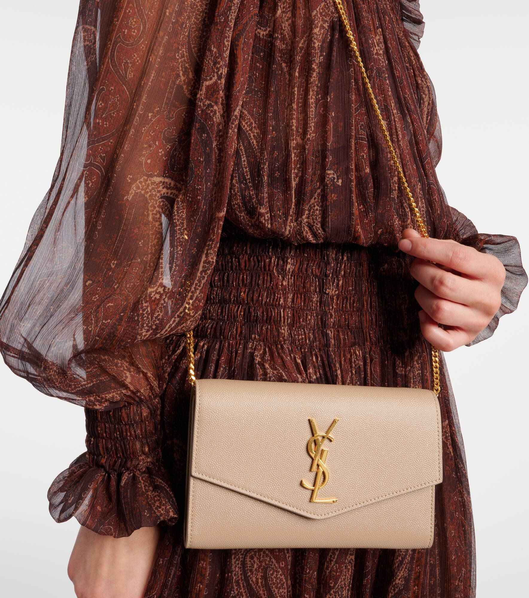 Uptown leather wallet on chain - 2