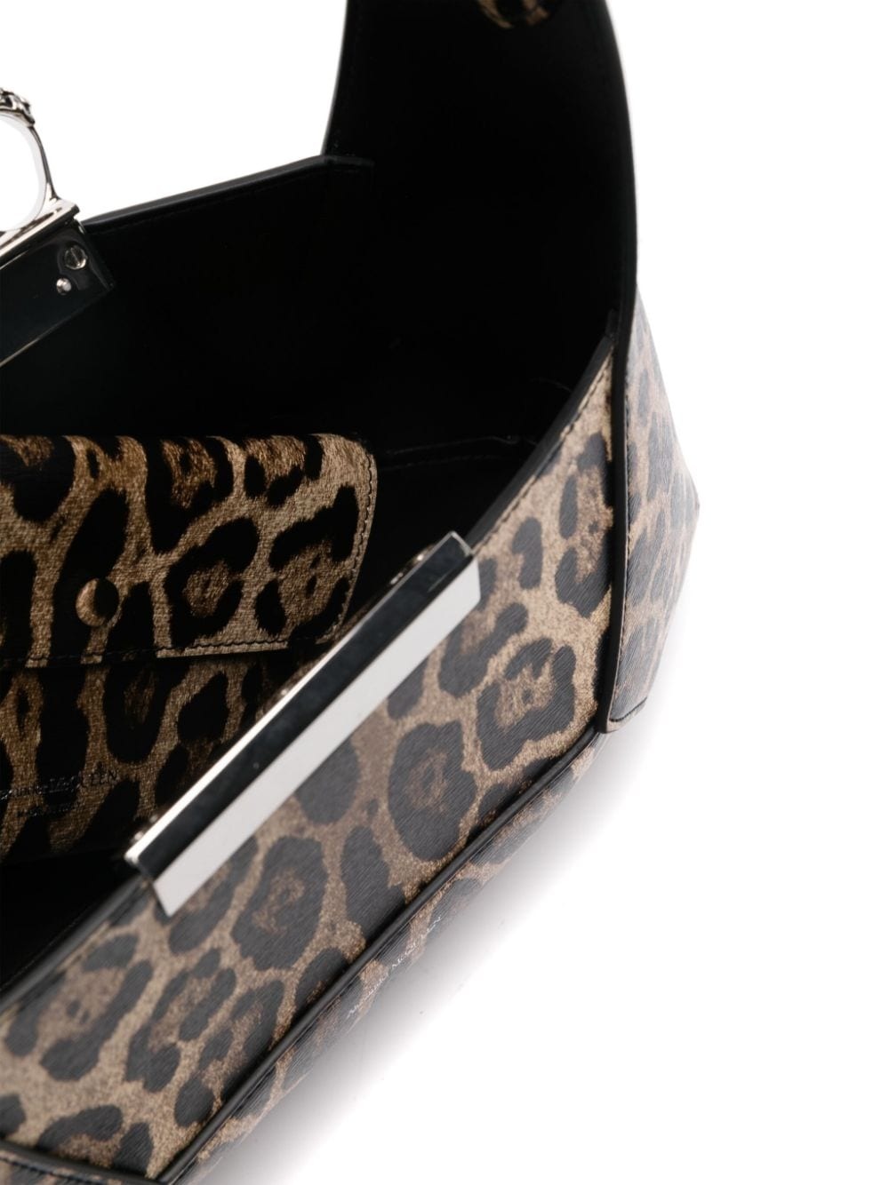 Jewelled leopard-print shoulder bag - 5