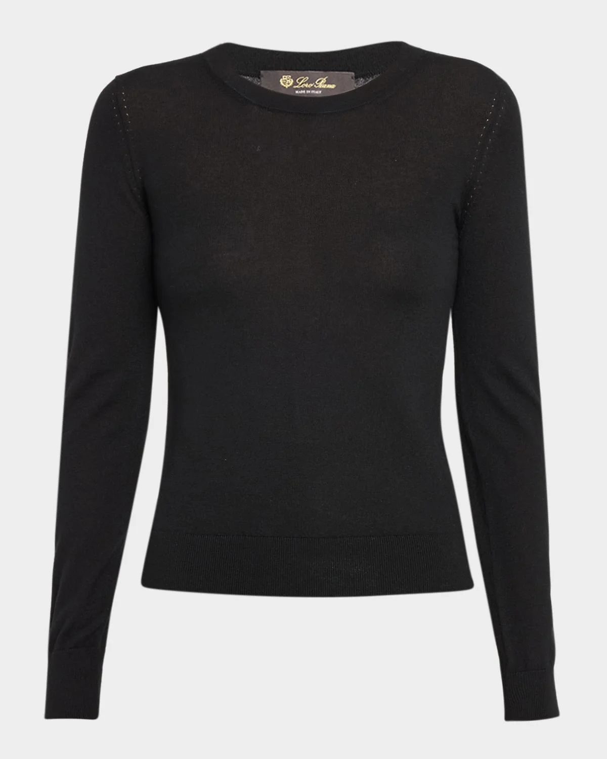 Long-Sleeve Cashmere Sweater - 1