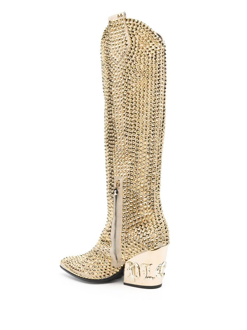 Strass CowBoy calf-length boots 3