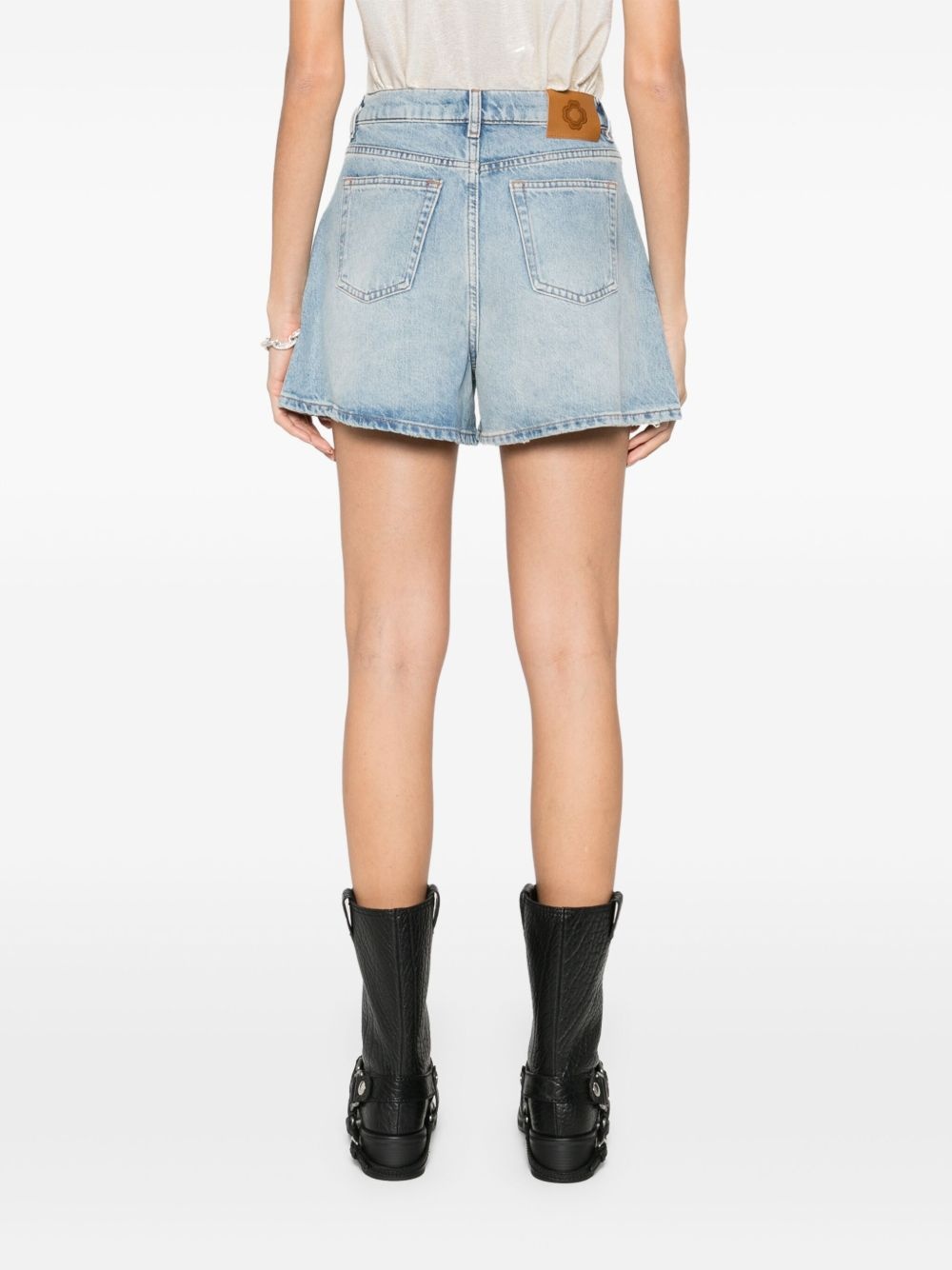 stud-embellished shorts - 4