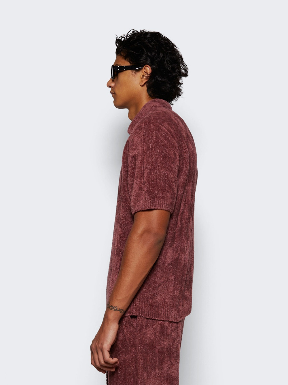 Chenille Rib Polo Shirt Napa - 4