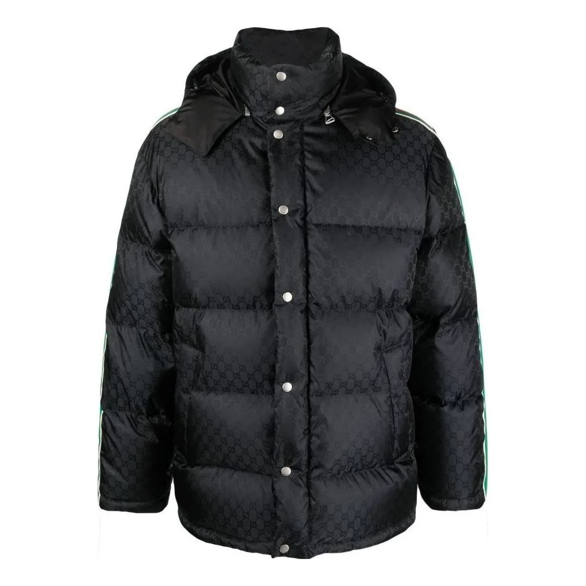 Gucci GG Nylon Jacquard Jacket With Web 'Black' 715519-Z8A50-1043 - 1