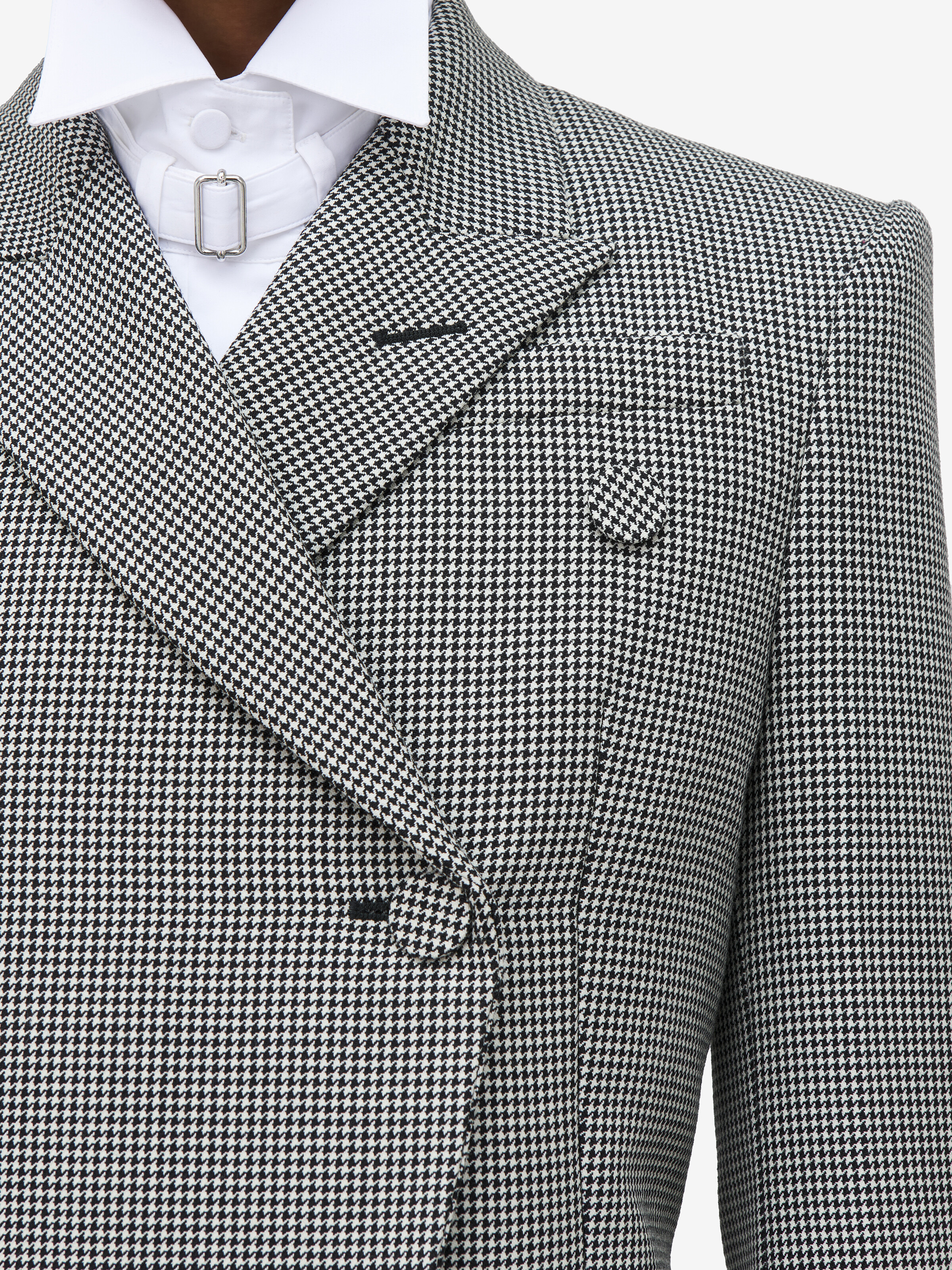 Houndstooth Cutaway Coat - 5