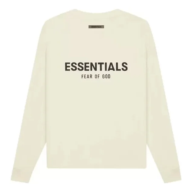 Fear of God Essentials Long-Sleeve T-Shirt 'Buttercream' 125SP212011F - 1