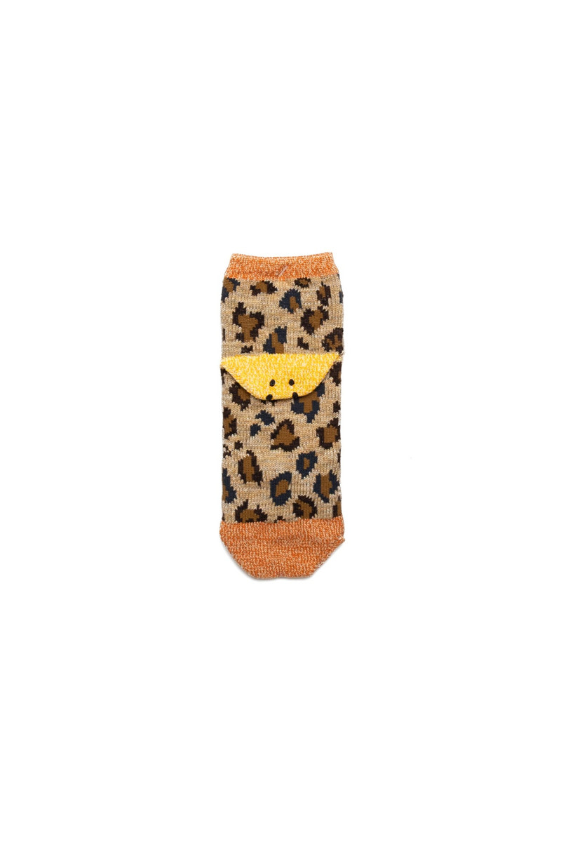 84 Yarns HAPPY Heel Leopard Ankle Socks 3