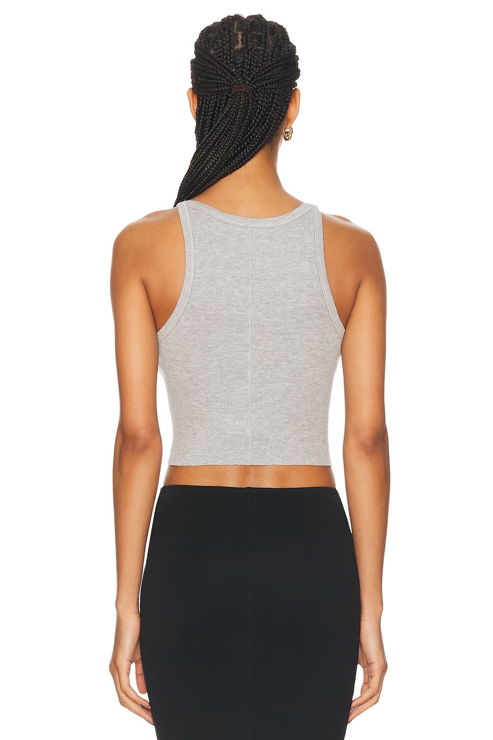 Cropped Rib Tank Top - 3