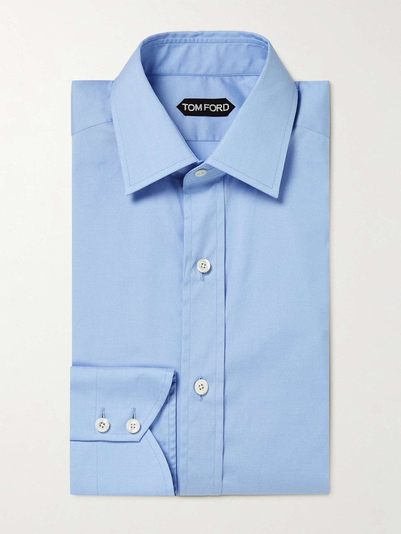 Slim-Fit Cotton Shirt - 1