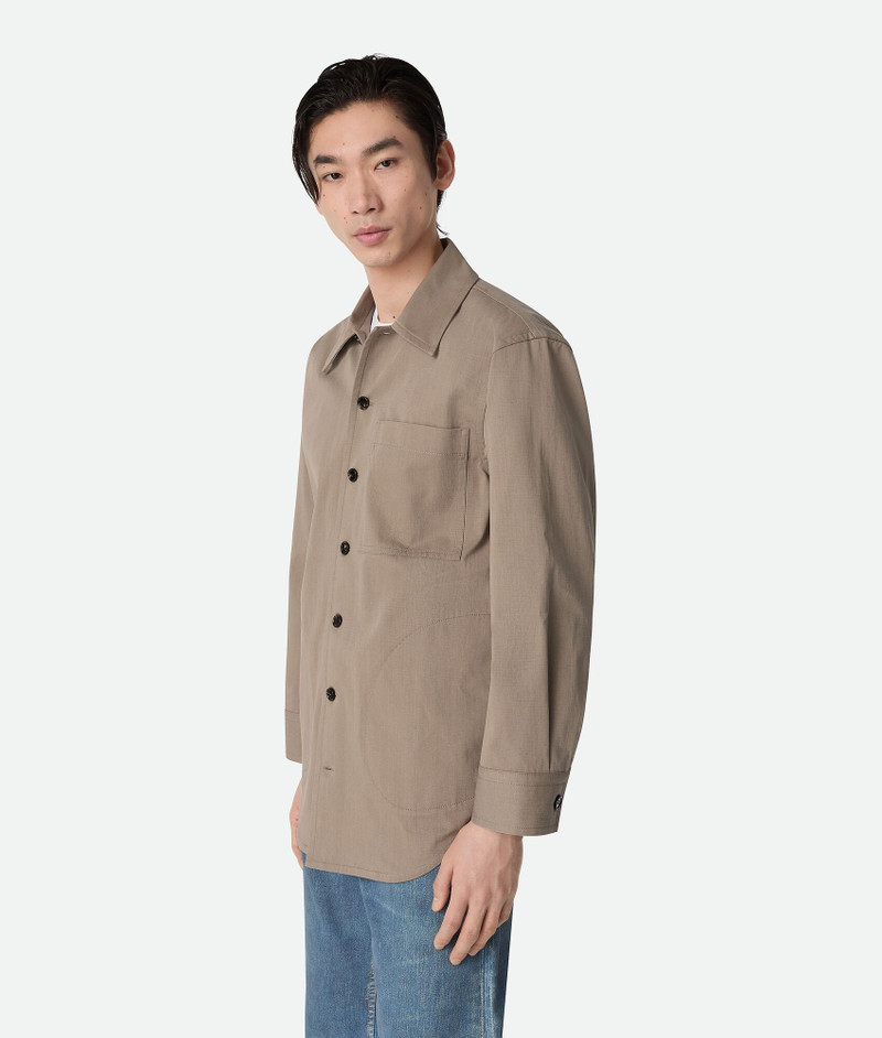Bottega Veneta Cotton Twill Overshirt outlook