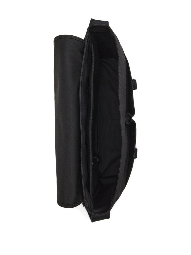 leather-trimmed messenger bag 5