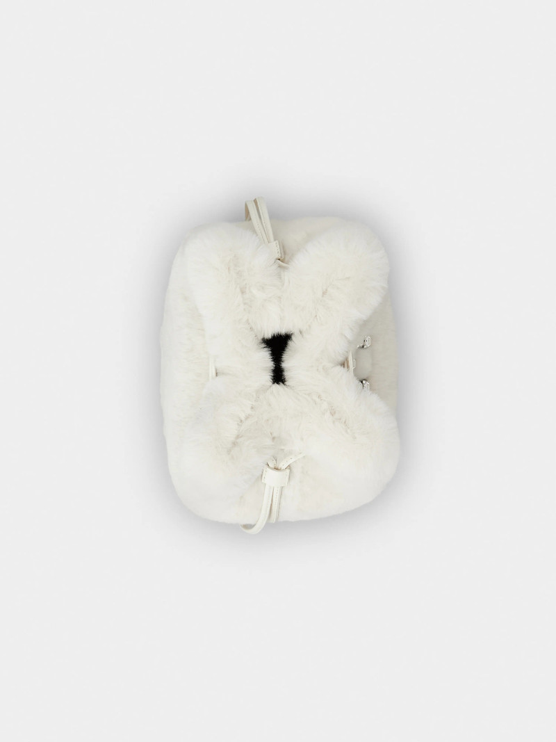 Très Vivier Bucket Bag in faux fur 5