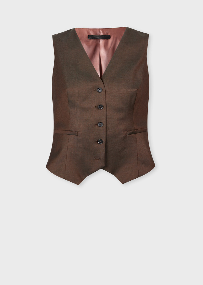 Women's Brown Tonic Wool Three-Piece Suit 7