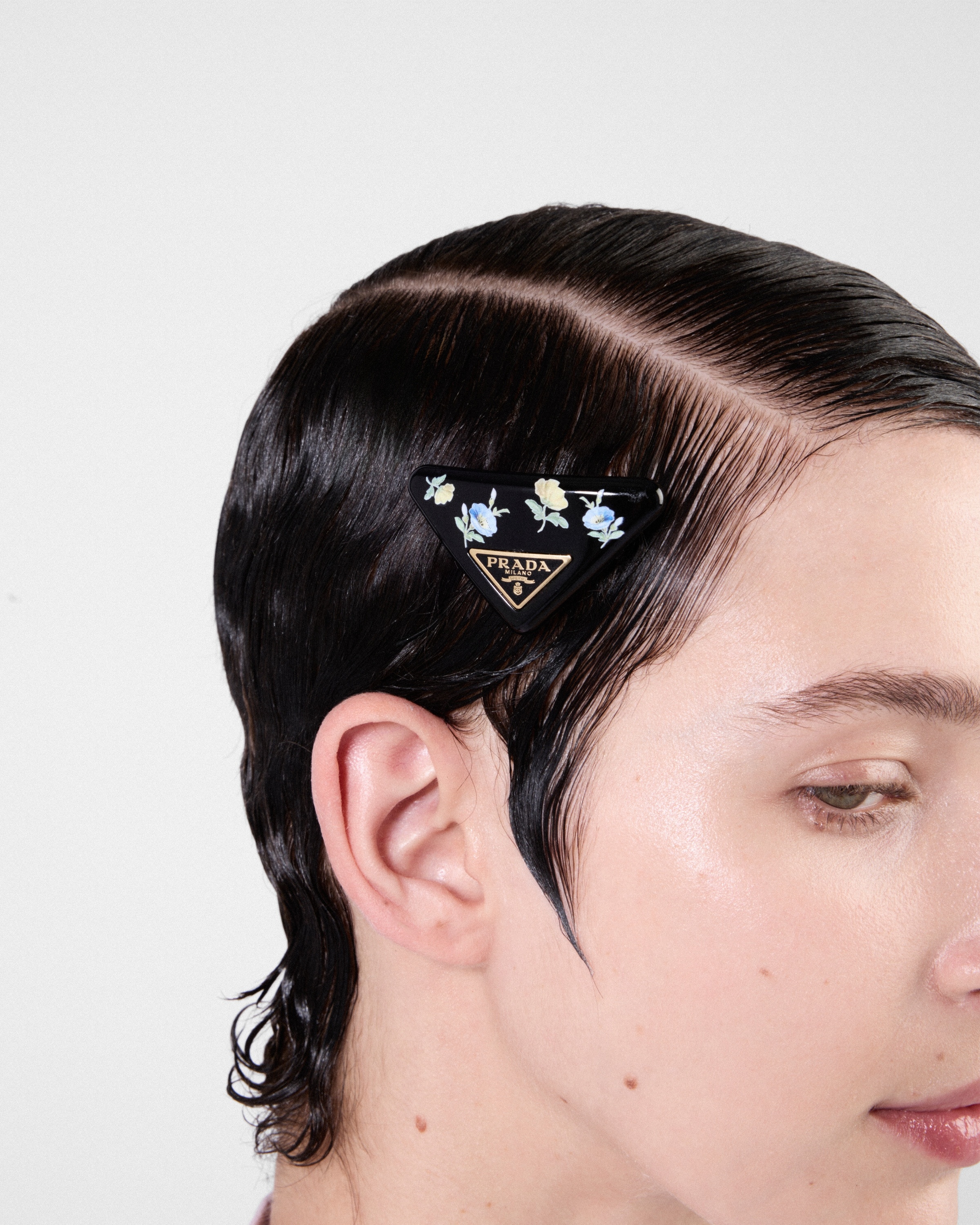 Plexiglas and metal hair clip - 2
