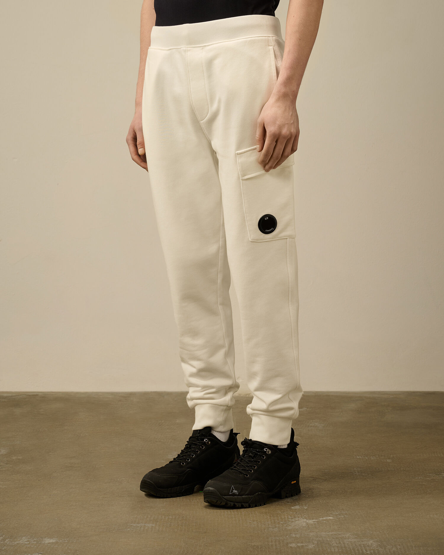 Diagonal Raised Fleece Lens Sweatpants - 3