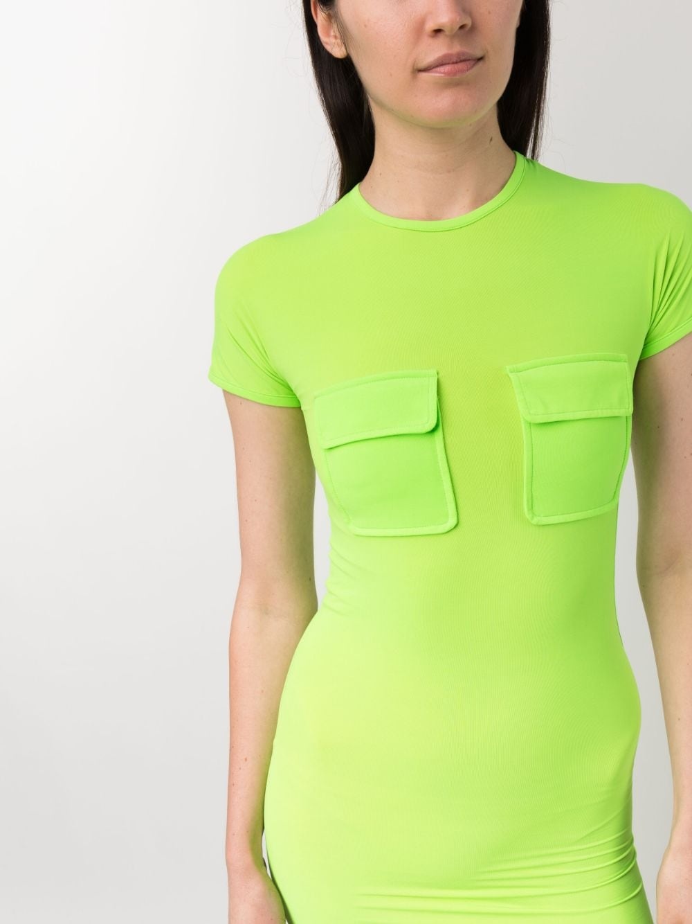 pocket-detail midi dress - 5