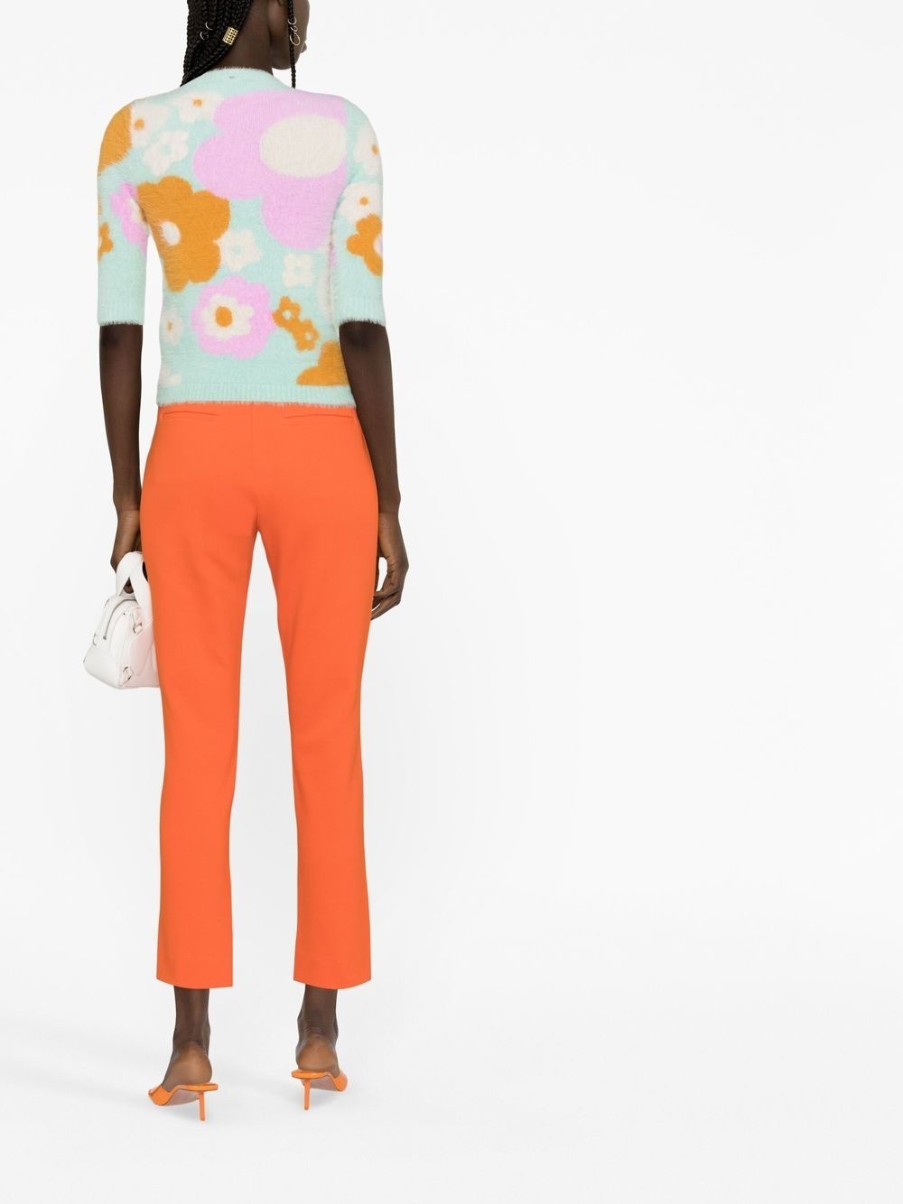 mid-rise cropped trousers - 4