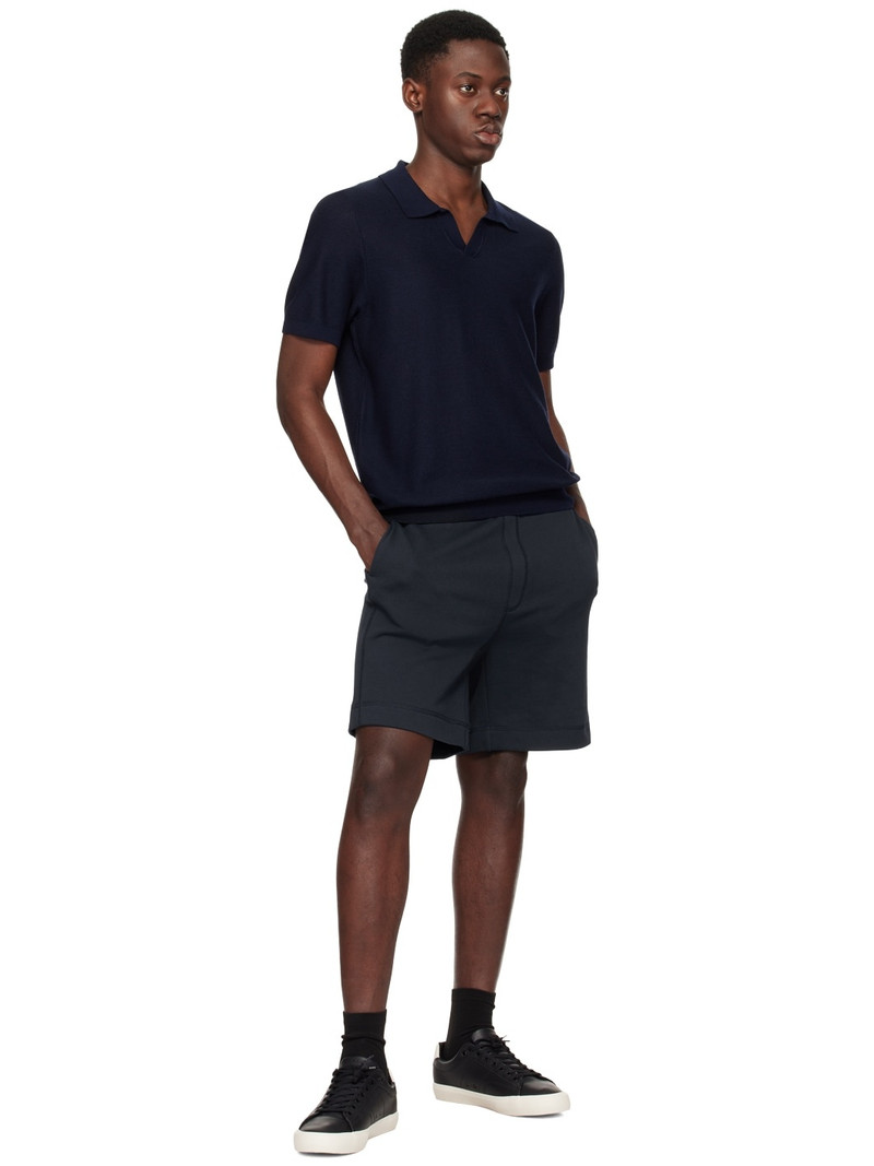 BOSS Navy Drawstring Shorts outlook