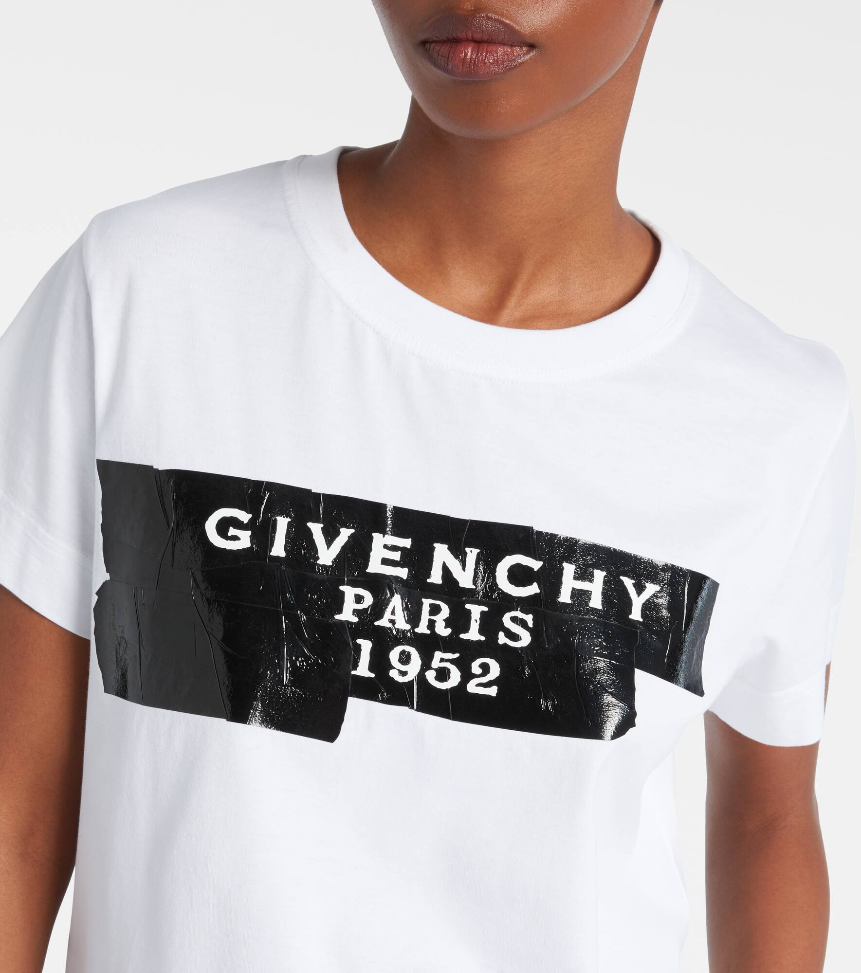 Distressed printed cotton jersey T-shirt - 4
