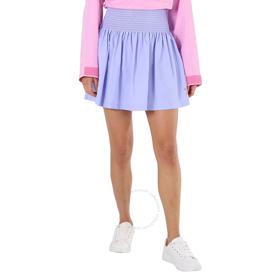 Kenzo Lavender K Logo High Waist Mini Skirt - 3