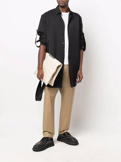 Jil Sander long-sleeve silk-blend shirt outlook