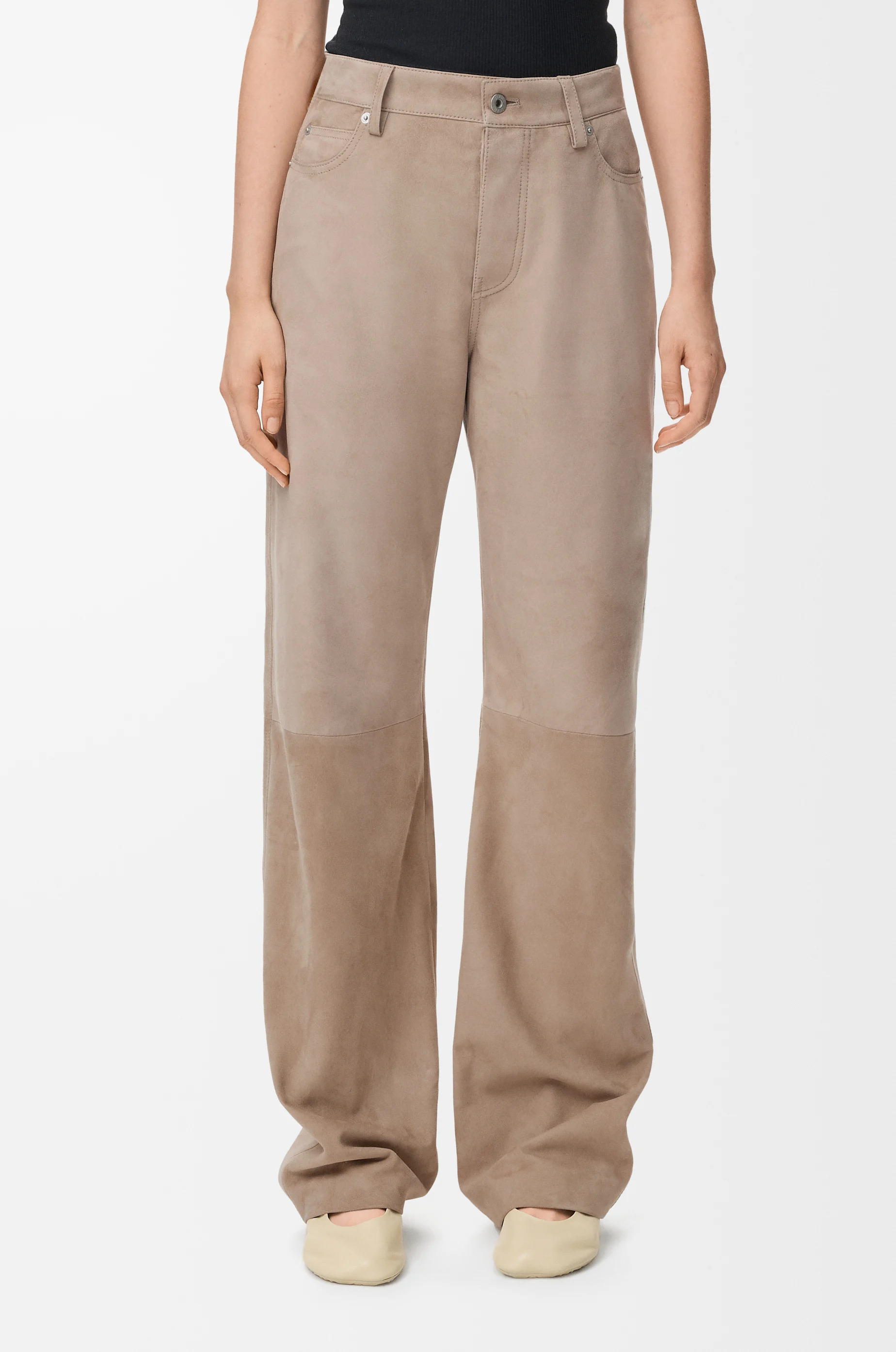 Trousers in suede goatskin - 3