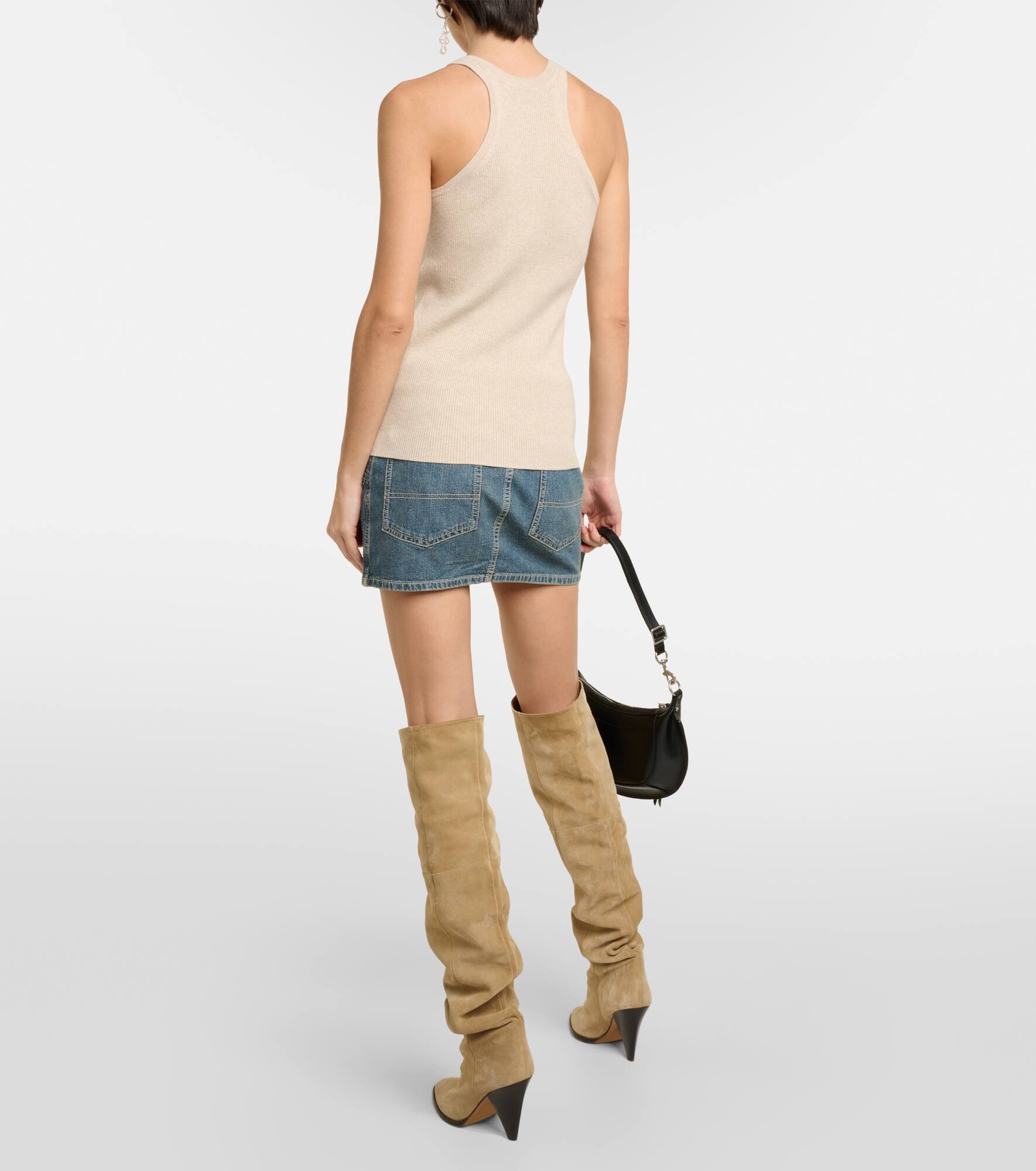 Merry ribbed-knit tank top - 3