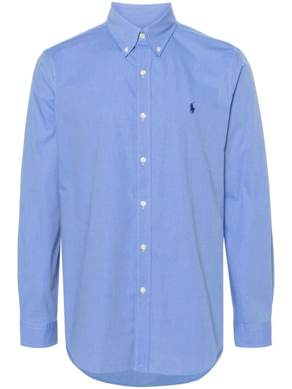 Polo Pony-embroidered poplin shirt - 1