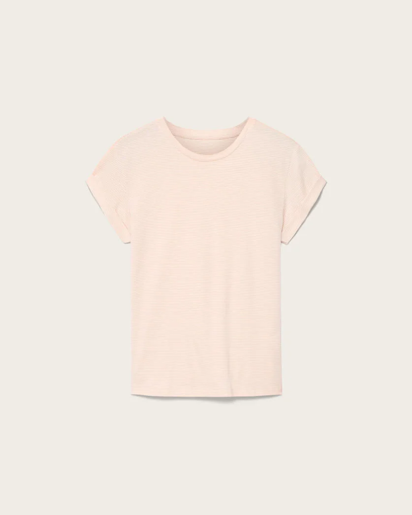 ANNA STRIPED COTTON T-SHIRT - 1