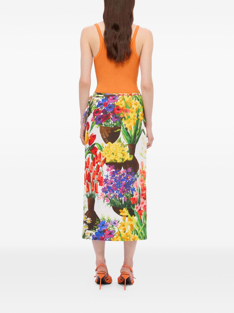 floral-print midi skirt 4