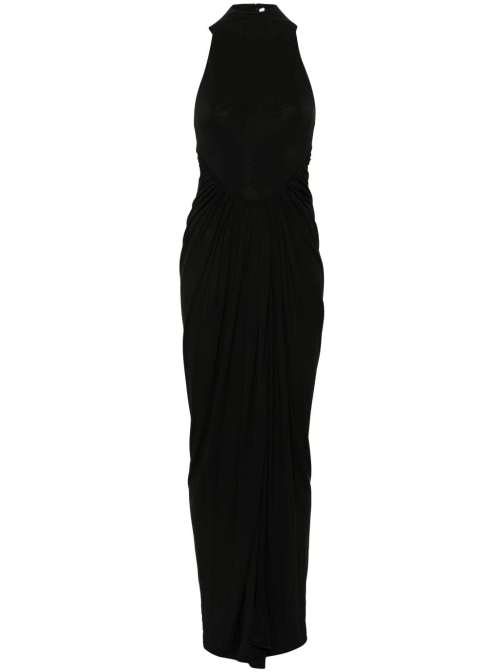ワンピース Alaia Alaia Draped Maxi Dress ALAÏA Draped High Neck Maxi Dress in Noir | FWRD