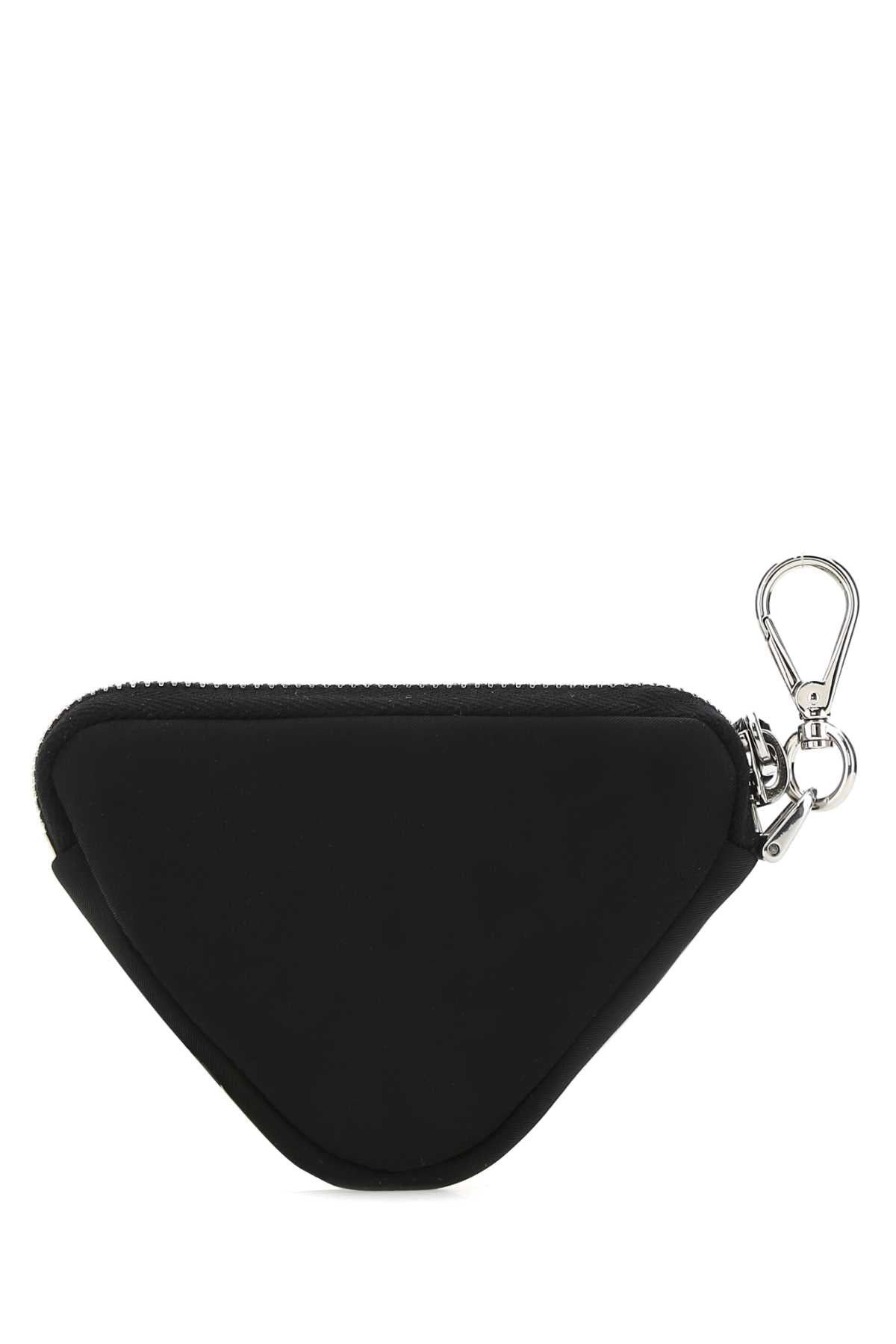 Prada Men Black Nylon Trick Key Chain - 3