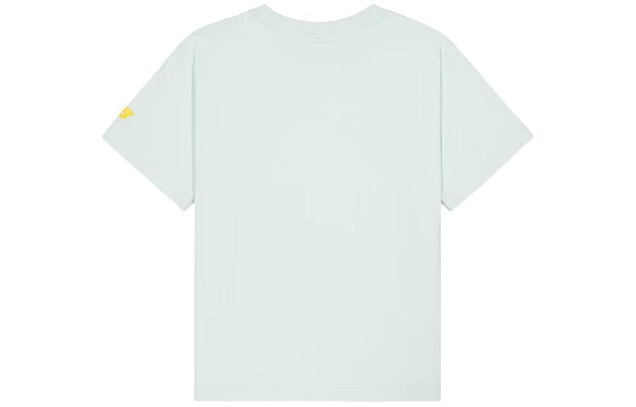 (WMNS) New Balance Cartoon Short Sleeve T-Shirt 'Light Blue' AWT41333-CYS - 2
