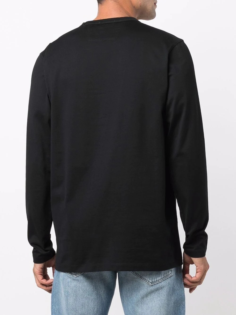 long-sleeved embroidered logo top - 4