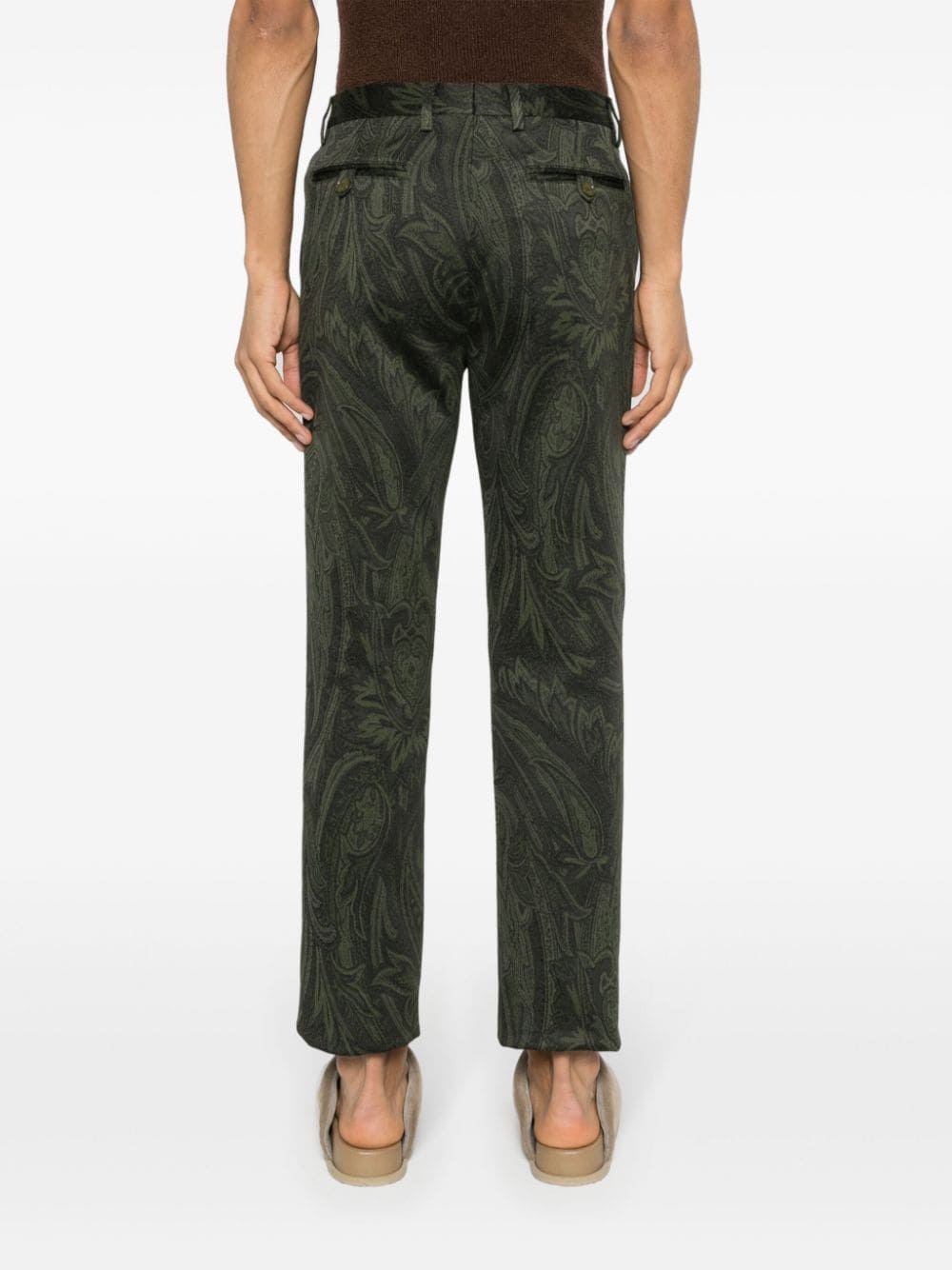tapered-leg chino trousers - 4